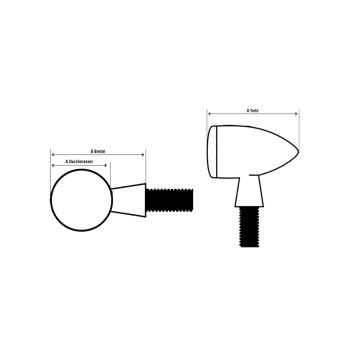 SHIN YO SIXTEEN BULLET LED Blinker mit Positionslicht